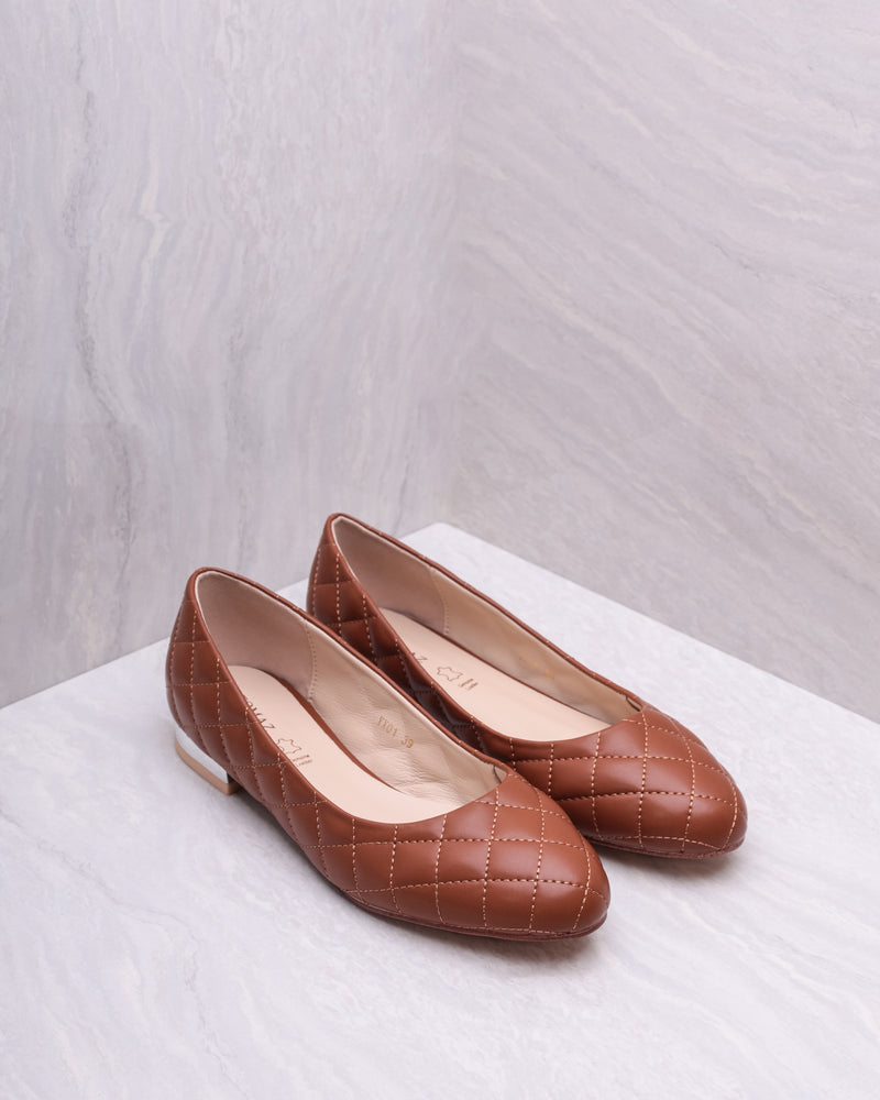 Tomaz YX01 Ladies Flats (Wine)