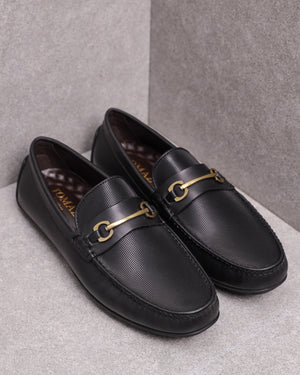 
                  
                    Load image into Gallery viewer, Tomaz C376 Men&amp;#39;s Buckle Moccasins (Black)
                  
                