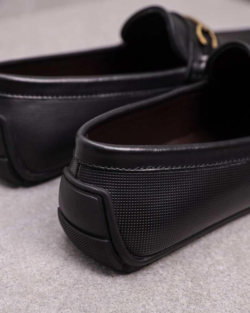 
                  
                    Load image into Gallery viewer, Tomaz C376 Men&amp;#39;s Buckle Moccasins (Black)
                  
                