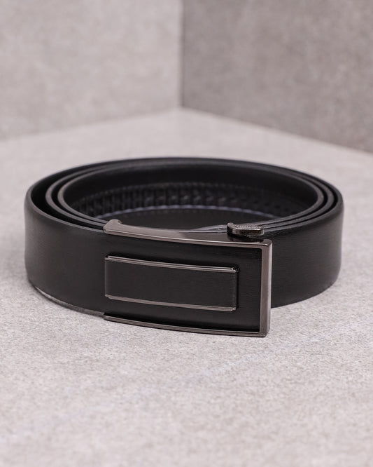 Tomaz AB041 Men's Automatic Leather Belt (Black)