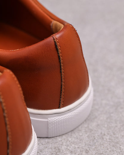 Tomaz C512 Men's Court Sneakers (Brown)