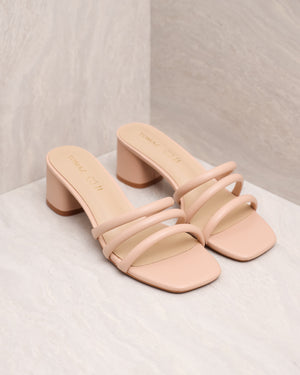 
                  
                    Load image into Gallery viewer, Tomaz YX53 Ladies Block Heels (Brown)
                  
                