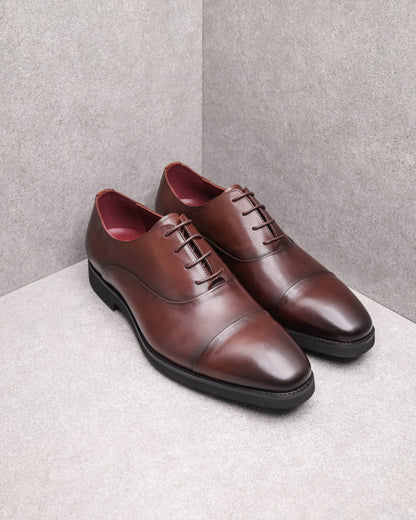 Tomaz HF047 Men's Cap Toe Oxford (Coffee)