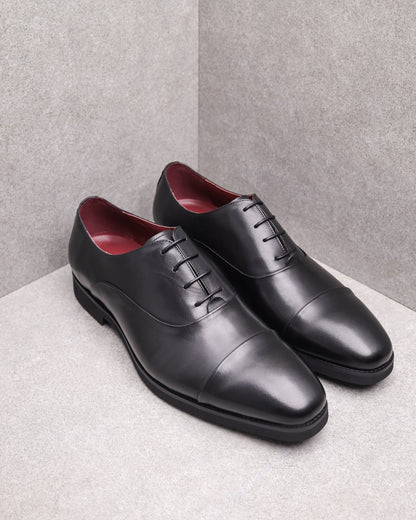 Tomaz HF047 Men's Cap Toe Oxford (Black)