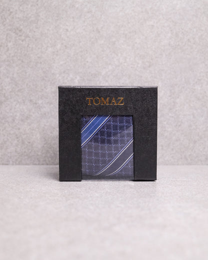 Tomaz TA03-28 Tie (Dark Blue/Light Blue stripe)