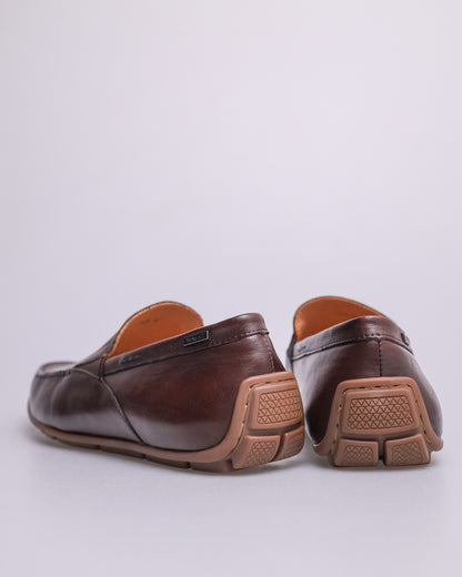 Tomaz C524 Men's Plain Moccasins (Coffee)