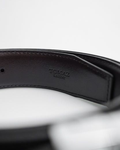 Tomaz AB052 Men's Reversible Leather Belt (Black/Coffee)