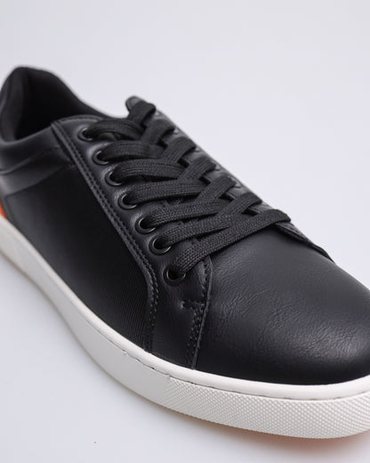 Tomaz C553 Men's Court Sneakers (Black/Orange/White)