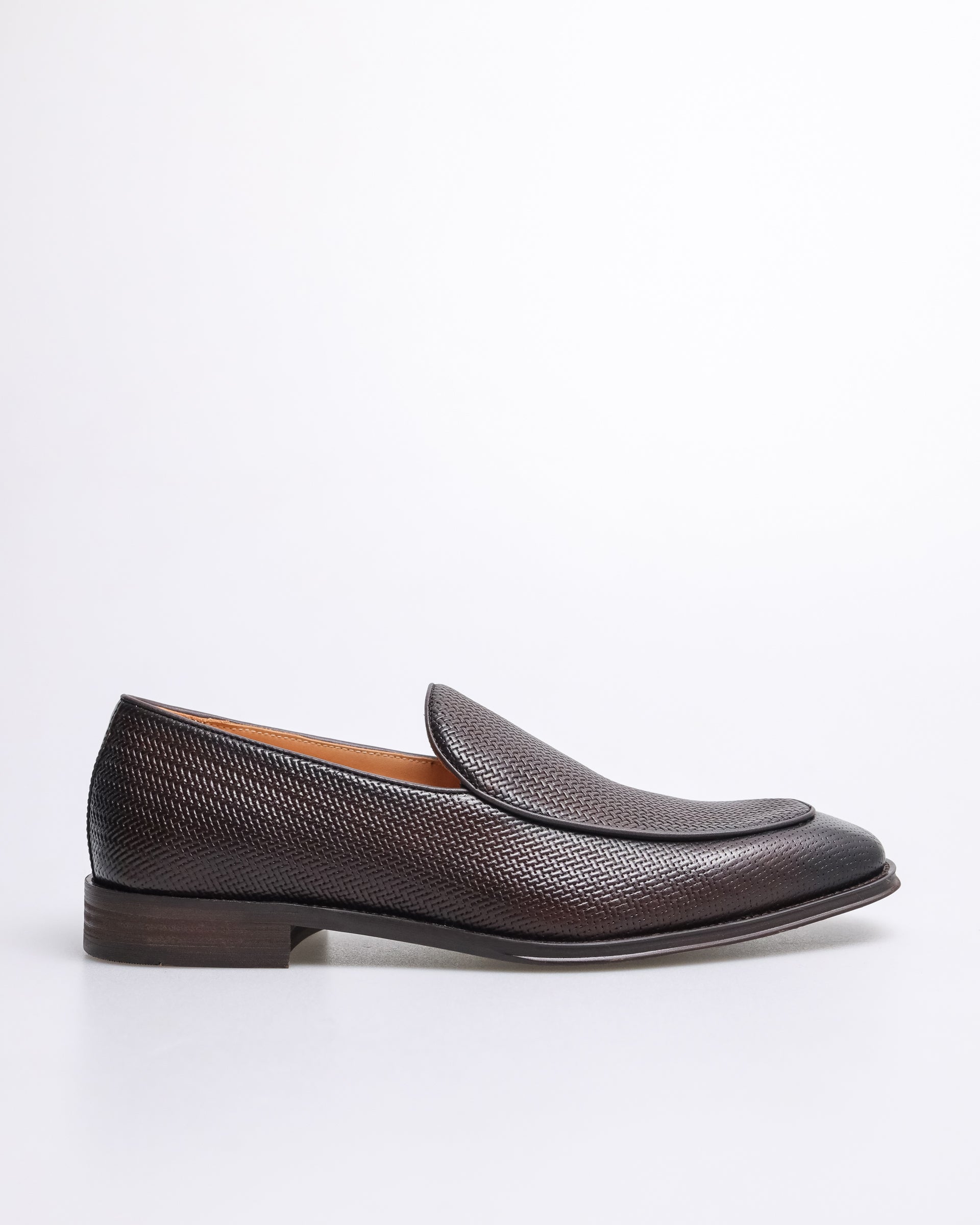 Tomaz F345 Men's Plain Toe Slip On (Coffee)