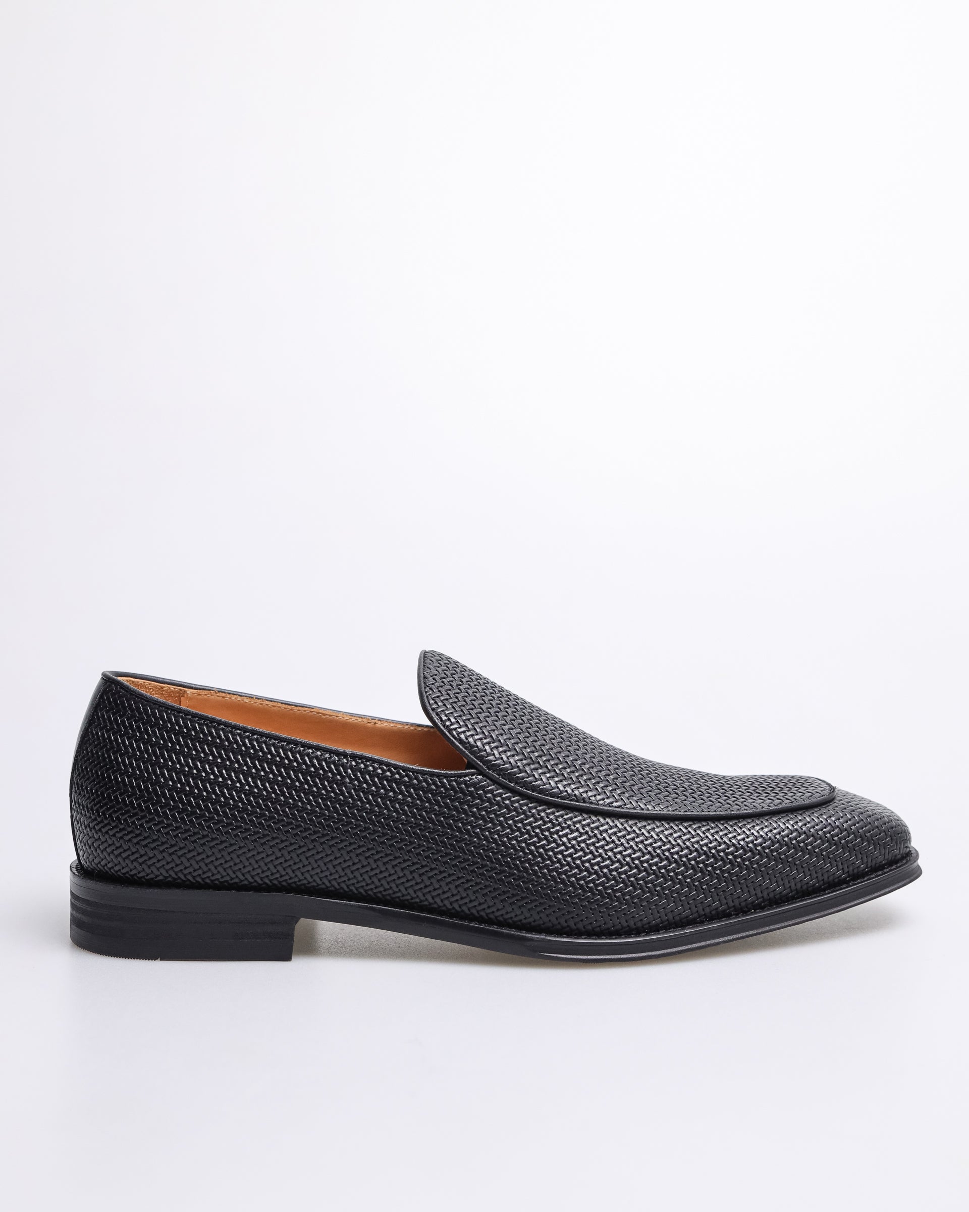 Tomaz F345 Men's Plain Toe Slip On (Black)