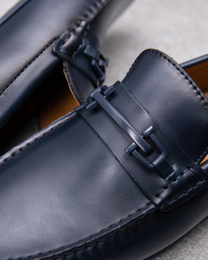 
                  
                    Load image into Gallery viewer, Tomaz C487 Buckle Moccasins (Navy)
                  
                