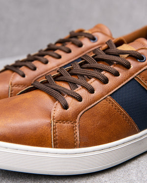 
                  
                    Load image into Gallery viewer, Tomaz C498M Men&amp;#39;s Court Sneakers (Brown)
                  
                