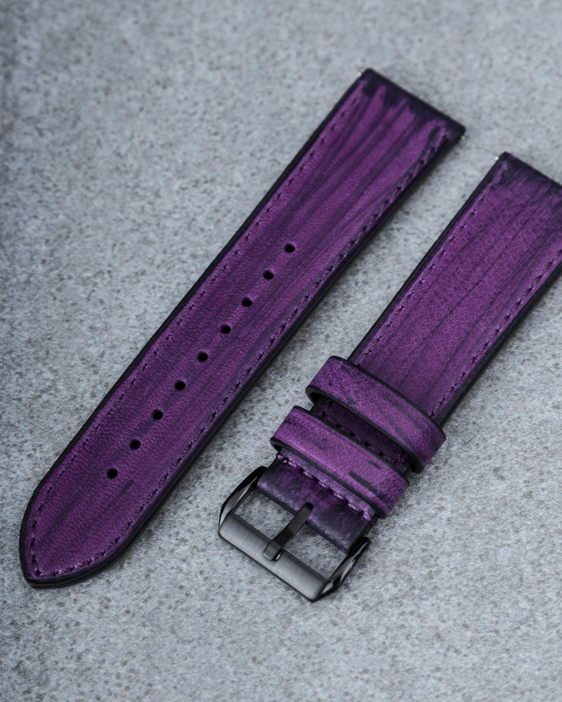 Tomaz TS1-4 Leather Paint 24mm Strap (Purple)