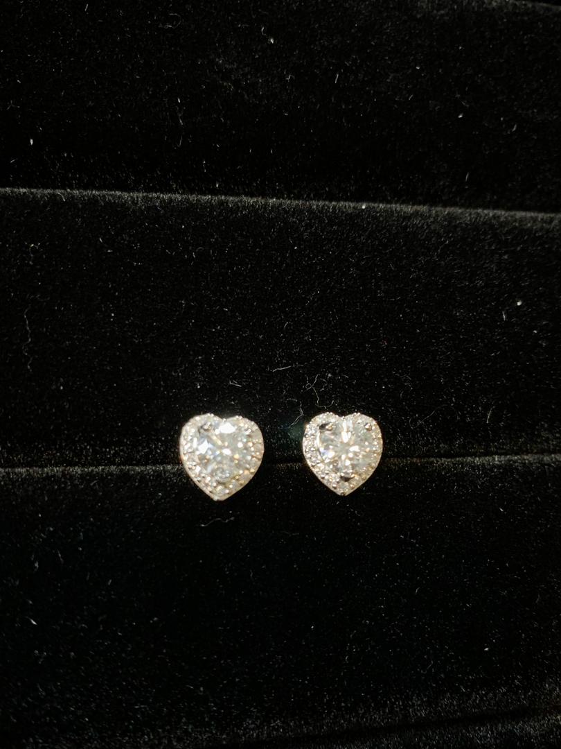 JME-002 - Moissanite Earring One Heart