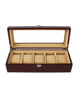 
                  
                    Load image into Gallery viewer, Tomaz TWBS01-5 Watch Box (Maroon)
                  
                